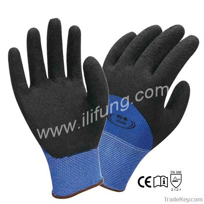 10G T/C Glove with Latex Crinkle Coating