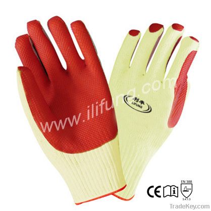 10G Polycotton Glove with Latex Stuck Coating