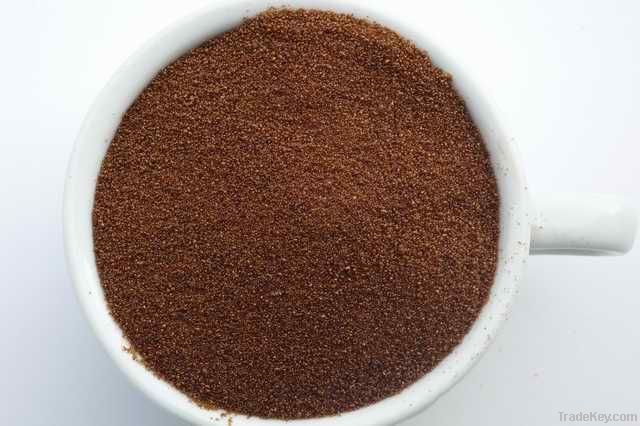 Spray-dried instant coffee powder