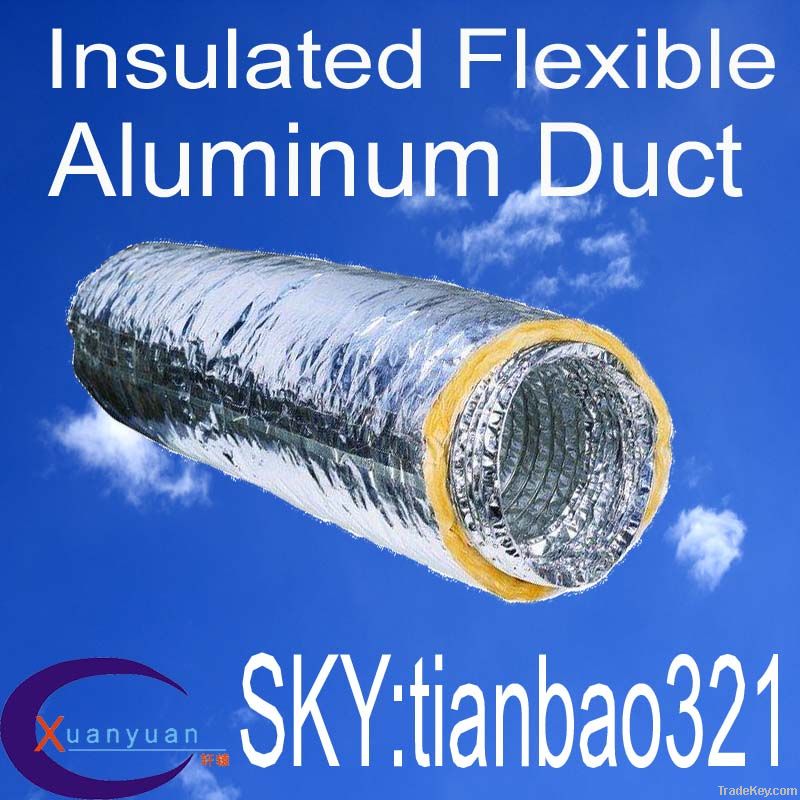 DOUBLE LAYER DUCTING INSULATED FLEXIBLE ALUMINUM OEM