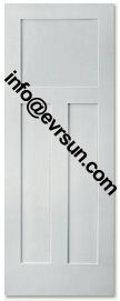 White Primed 3 Panel Shaker Door, 30&quot;80&quot;*1-3/8&quot; Panel Door