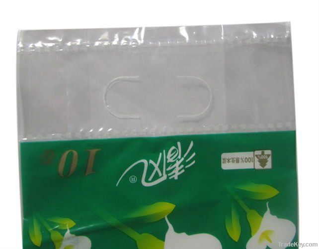 Toilet paper plastic packing bags