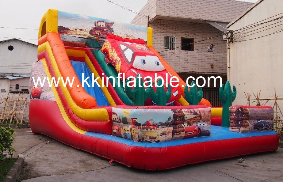 new design inflatable dry slide for rental