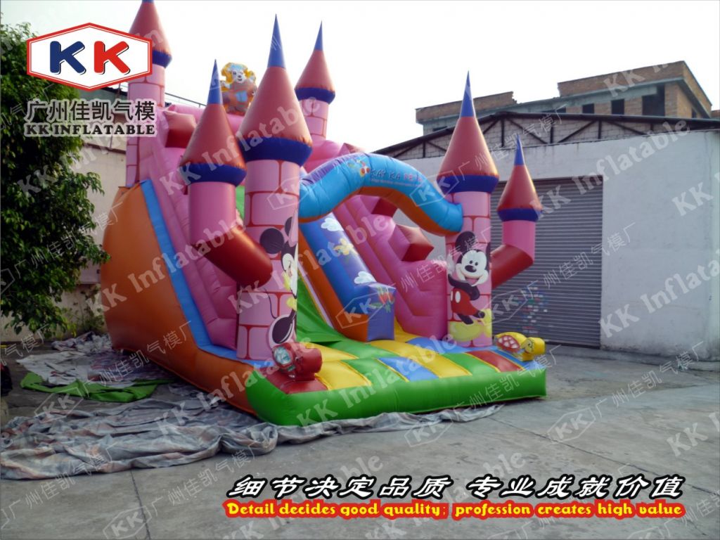 new design inflatable dry slide for rental