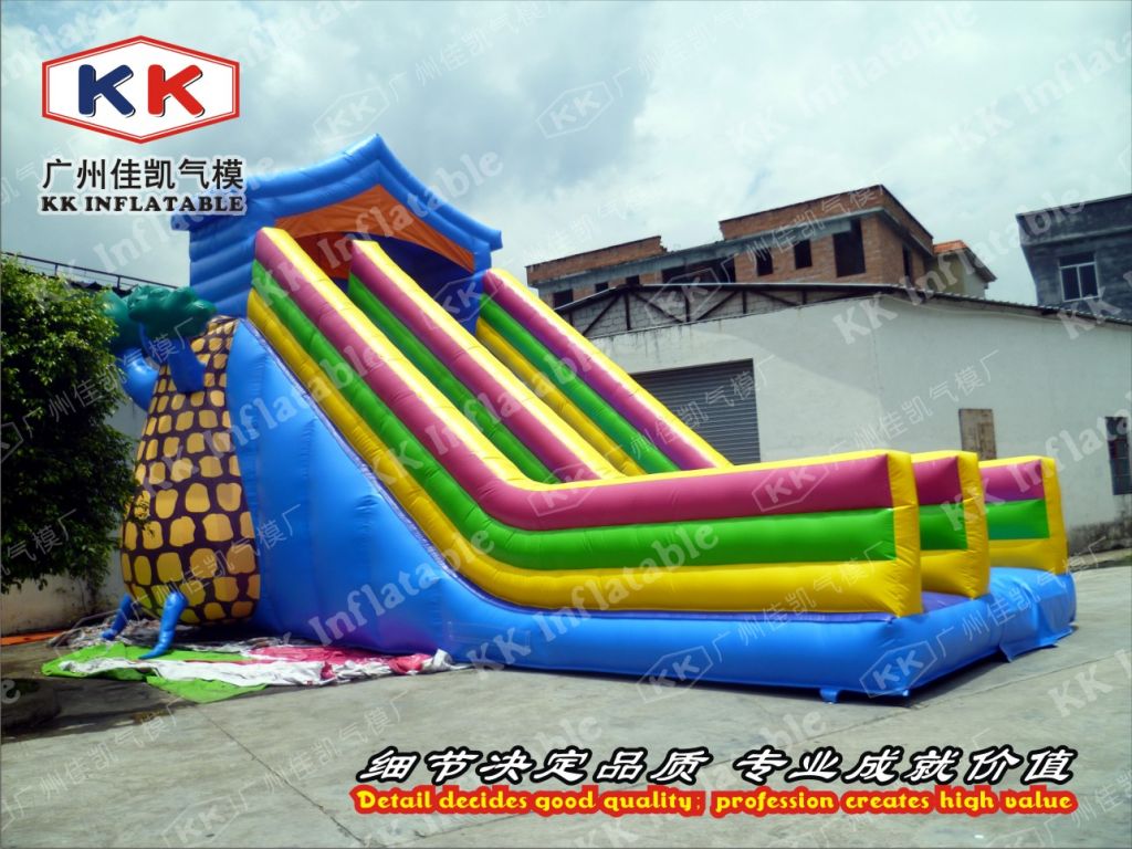 new design inflatable dry slide for rental