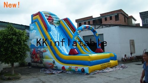 new design inflatable dry slide for rental