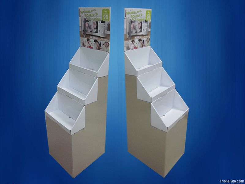 Trapeziform display unit--cardboard display