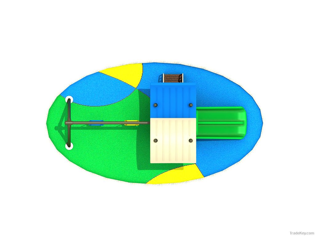 Plastic slides for children with swing outdoor 2013 design