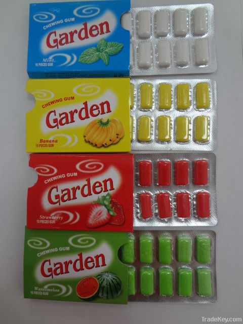 garden chewing gum candy