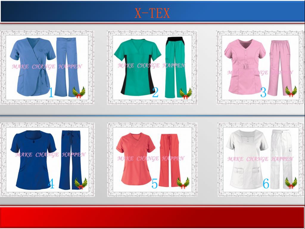 Dickier-OEM-X-TEN nurse scrub suit design / printed medical