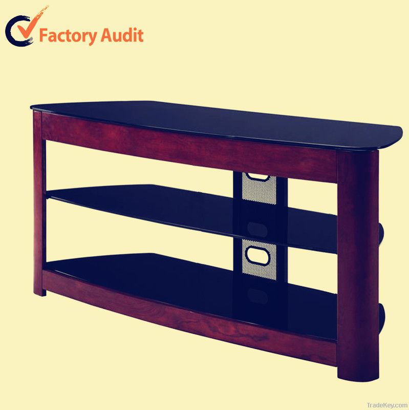 adjustable glass tv shelves designs RM012