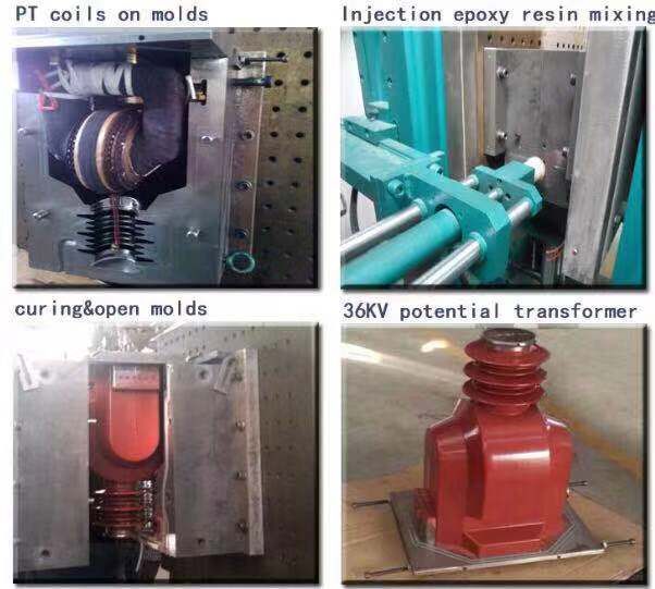 Epoxy-resin pressure molding machine