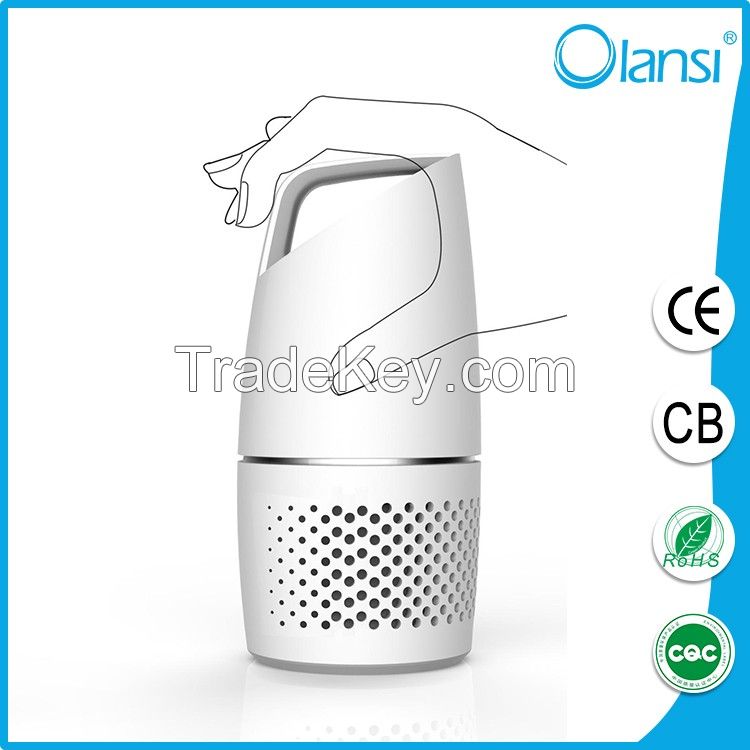 Olans K05A Car air purifier with HEPA active carbon filter, air purifier for car