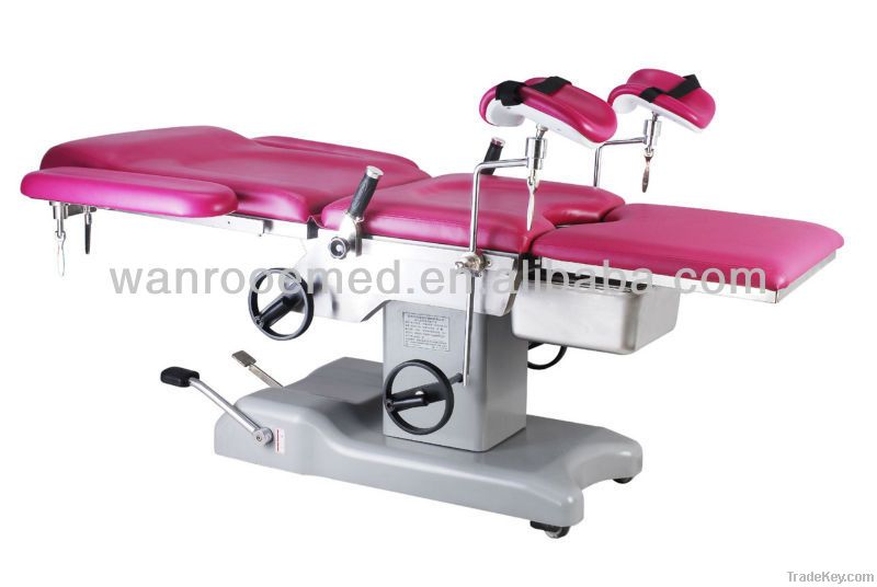 Hydraulic/manual gynecology table
