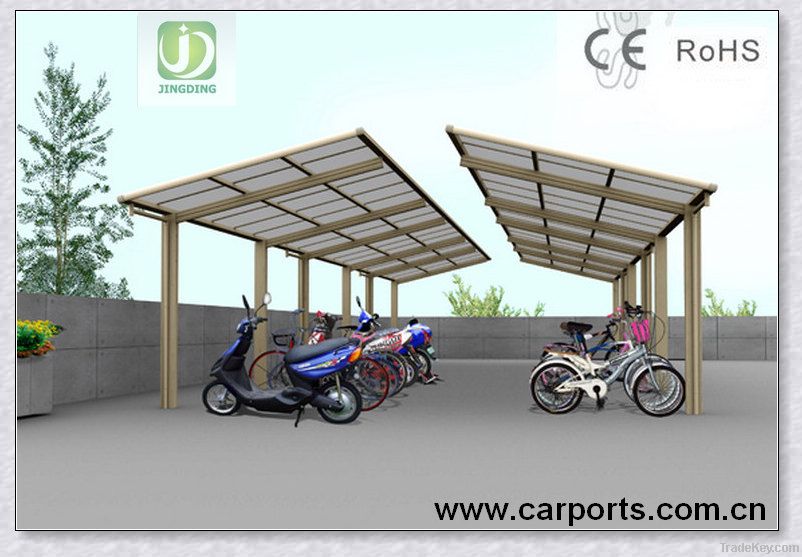 Aluminum carport bicycle shlter JB series