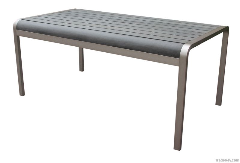 Aluminum Long Dining Table for Outdoor Use