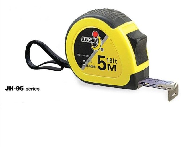 Covered with rubber coat not-slip5m*25mm tape measure