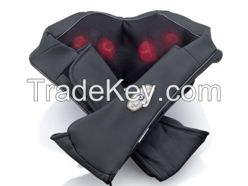 Shiatsu neck and shoulder massager with heat