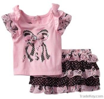 Cool summer, children clothes , girl suit, kid clothing