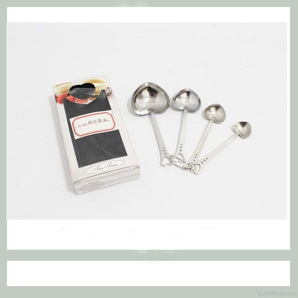 Stainless Steel Honey Heart Shape Coffee Measuring Spoons