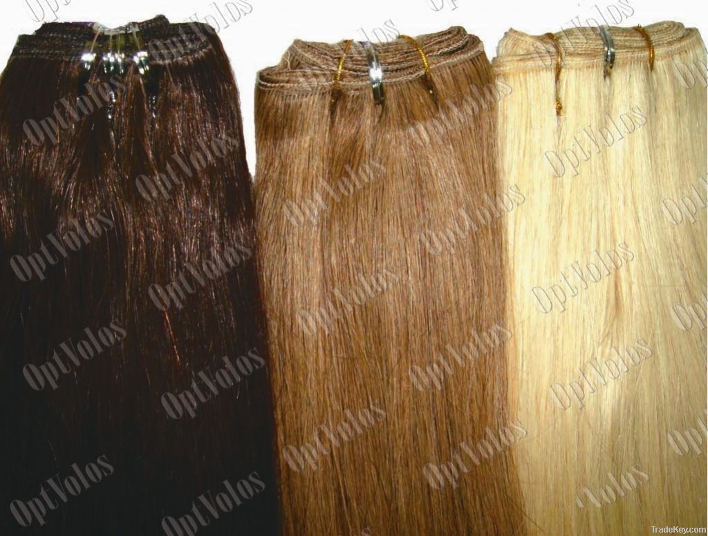 Remy human virgin wefts for extension