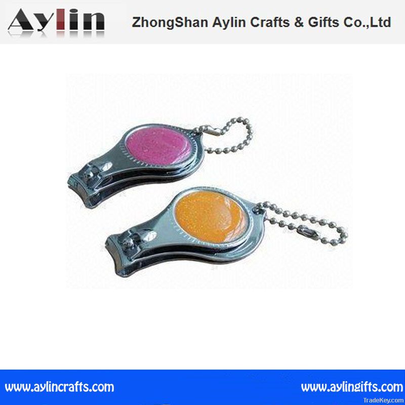 OEM design promotional nail clipper keychain