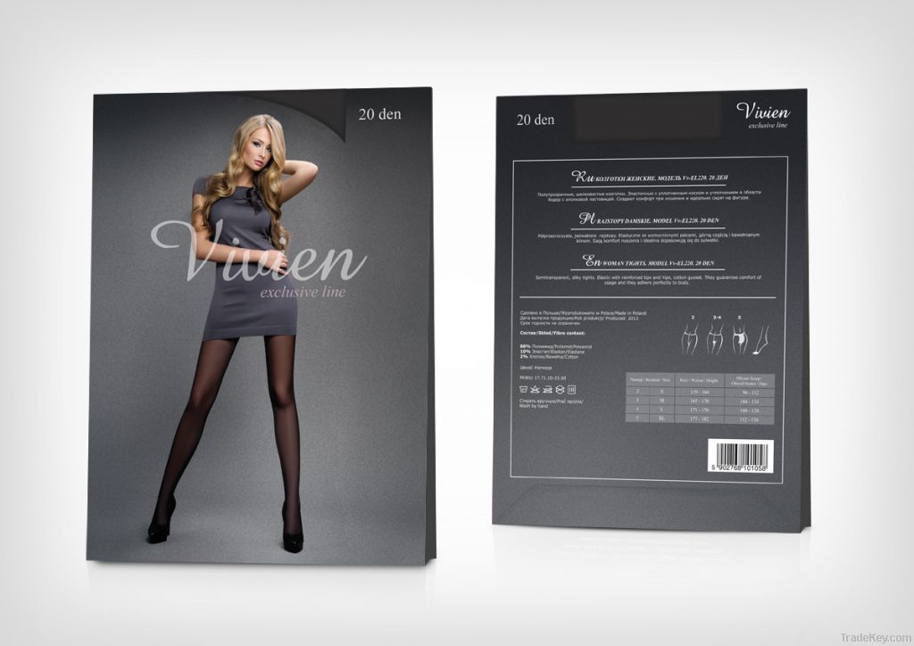 Tights Vivien - microfibre line