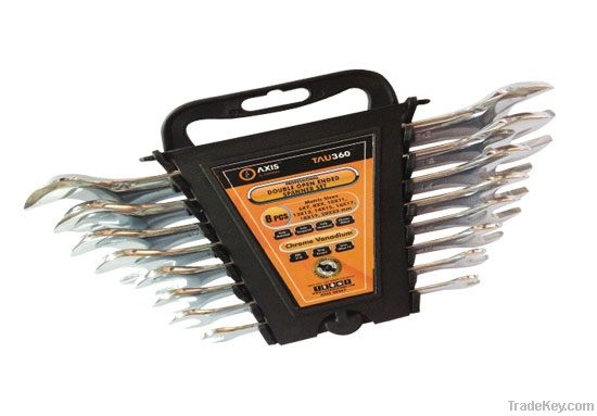 Double open ended spanner set