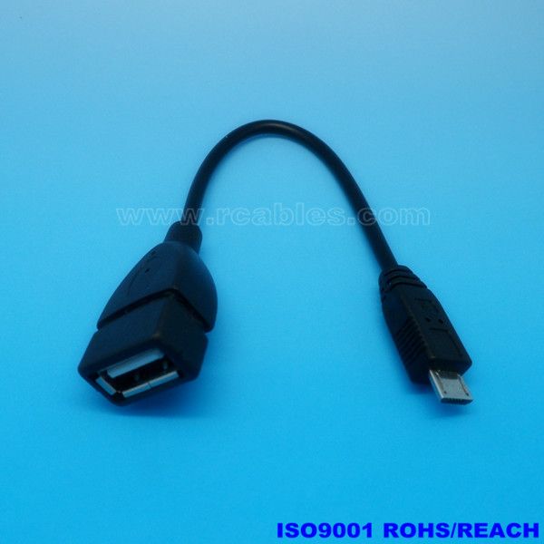 Hot sell 120mm micro usb otg cable