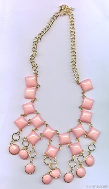 Expoxy stone necklace