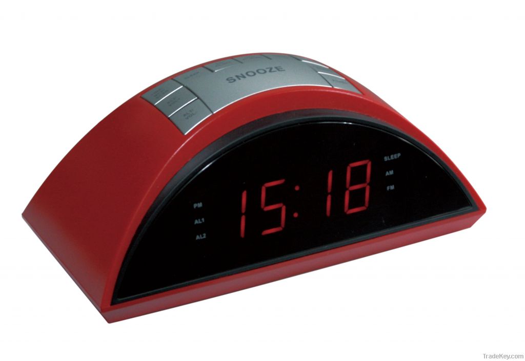 0.9" (or 1.2") LED CLOCK PLL AM/FM  RADIO