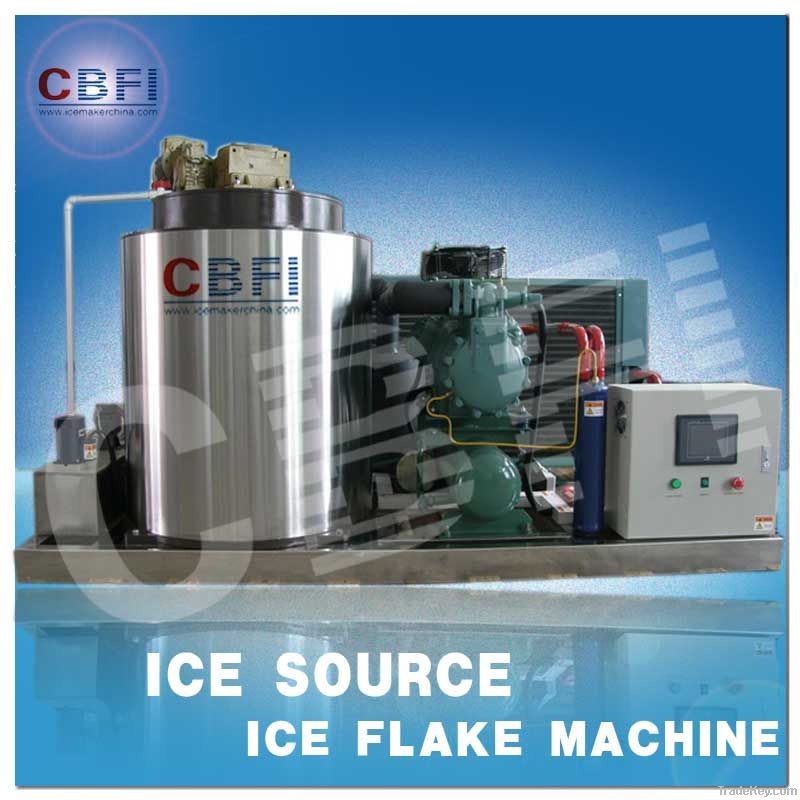 Large automatically flake ice making machine in cooling