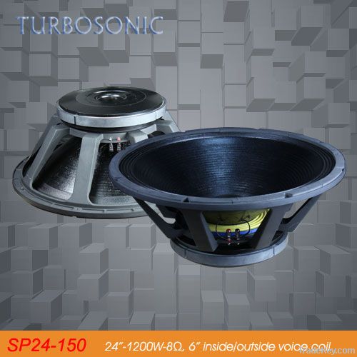 Pro subwoofer (24inch) for horn-loaded or bass reflex speaker system