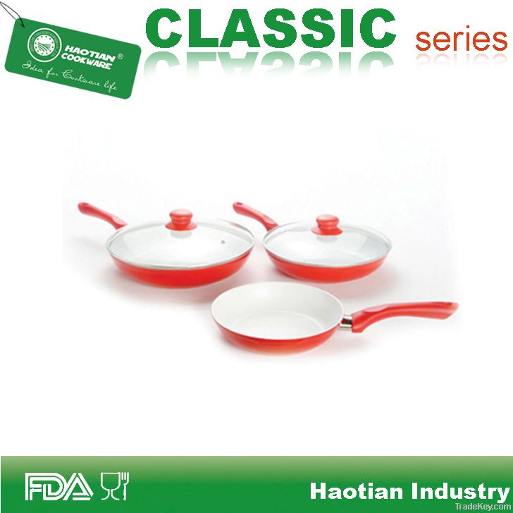 5pcs Ceramic fry pan set as seen on TV