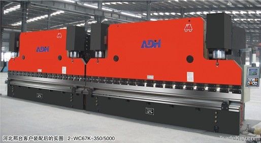 2-WC67Y/K synchronous double linkage CNC bending machine