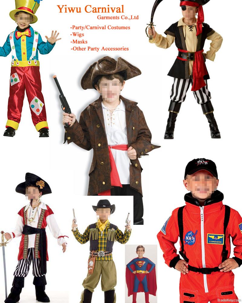 Kids medieval/party/halloween/superman/space/pirate costumes