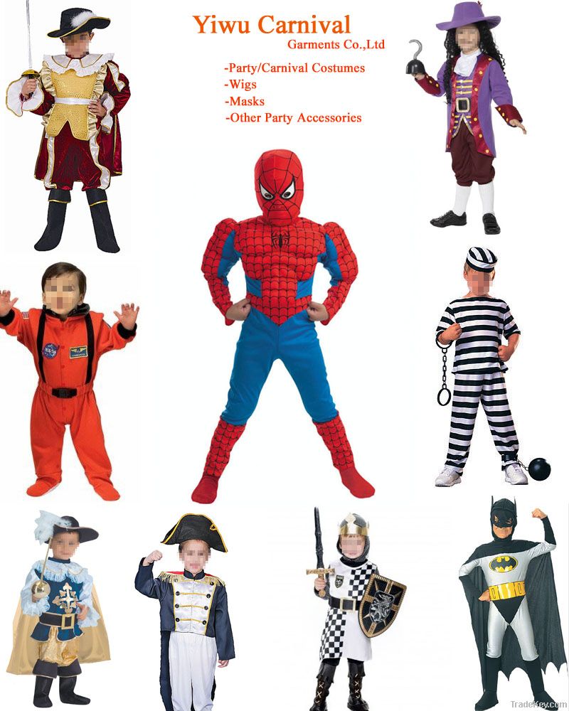 Kids Medieval/party/halloween/superman/space/pirate Costumes