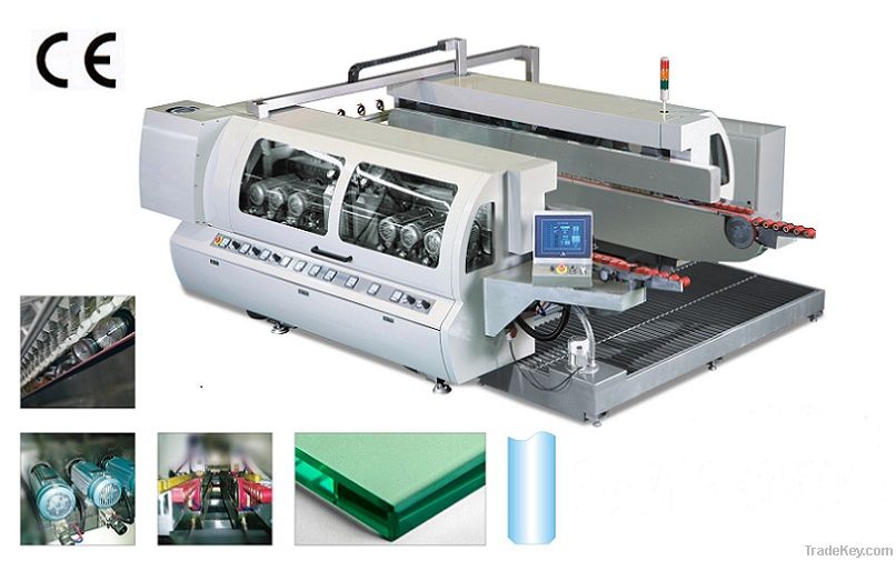 2025 Glass straight-line double edging machine