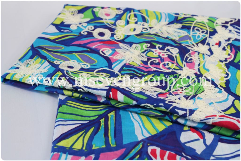 100% cotton fabric for ladies garment/135-140 cm width/