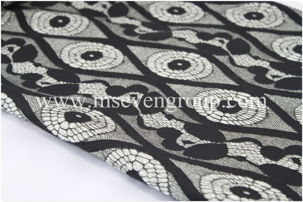 100% Nylon fabric with lace/lace Composite fabric/ laminate fabric/printed fabric for women dresses