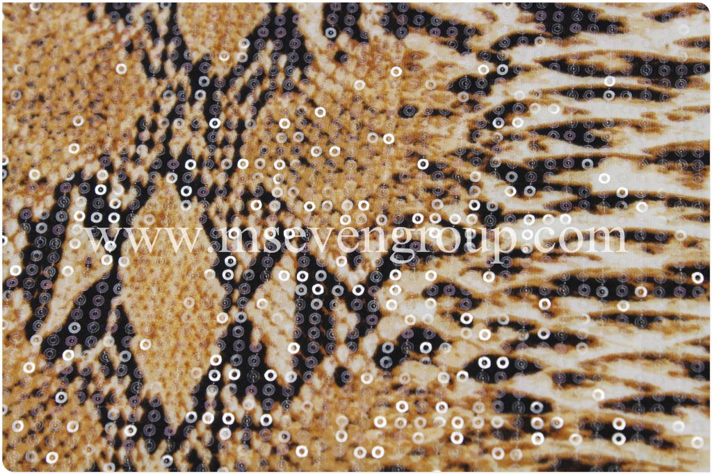 Sequin imbroidery fabric for ladies dress