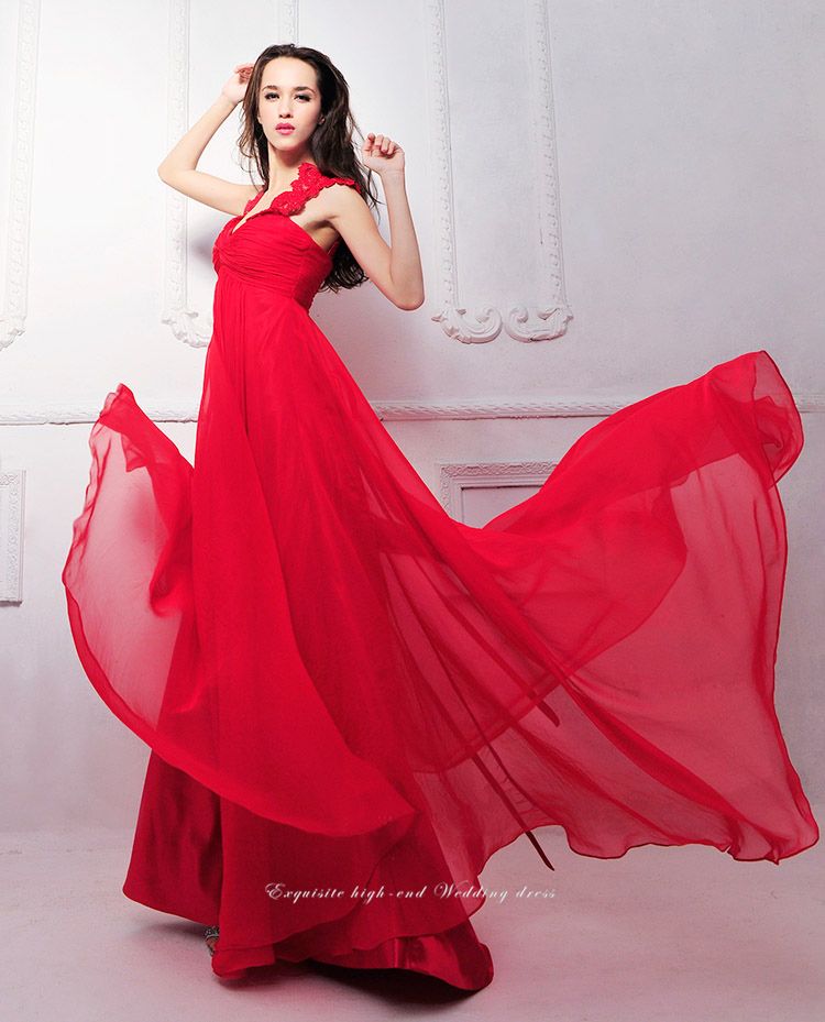 Sleeveless Chiffon Floor Length Evening Dress