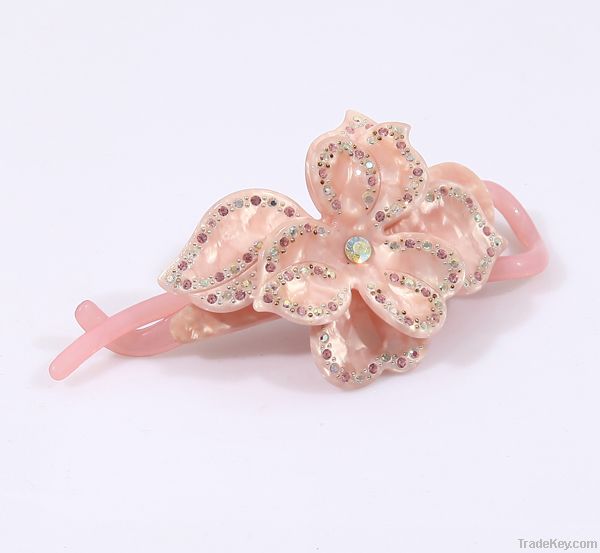 2013 YiWu Factory wholesale pink bow hair clips for young girls