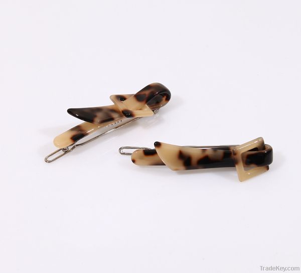 Factory wholesale cellulose acetate hair clips for girls