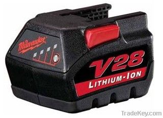 Rechargeable battery for Milwaukee V28, Li-ion 28V 3.0Ah