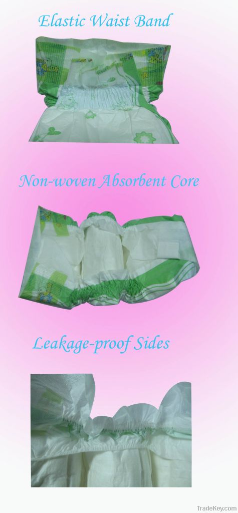 Super Absorbent and Breathable Baby Diapers