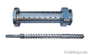 Extruder single screw barrel with vented design for extruder
