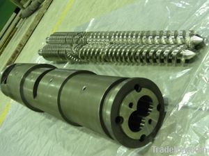 screw barrel design/PP, PE, PVC, PET, ABS, XPSfor plastic extruder machine