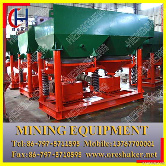 Diaphragm jig machine for ore separation