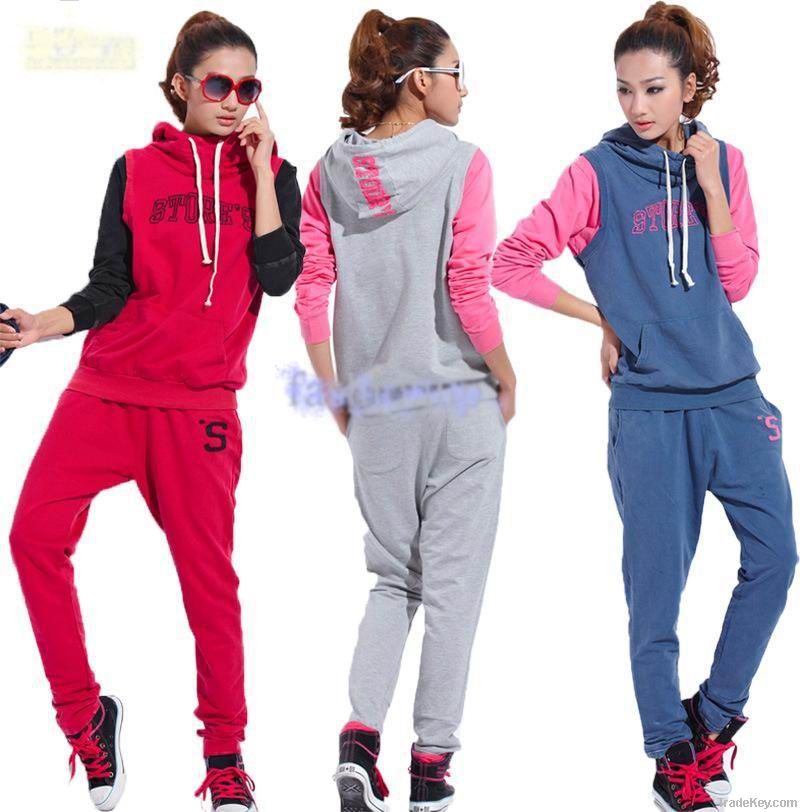 hood sweat sport suits for women